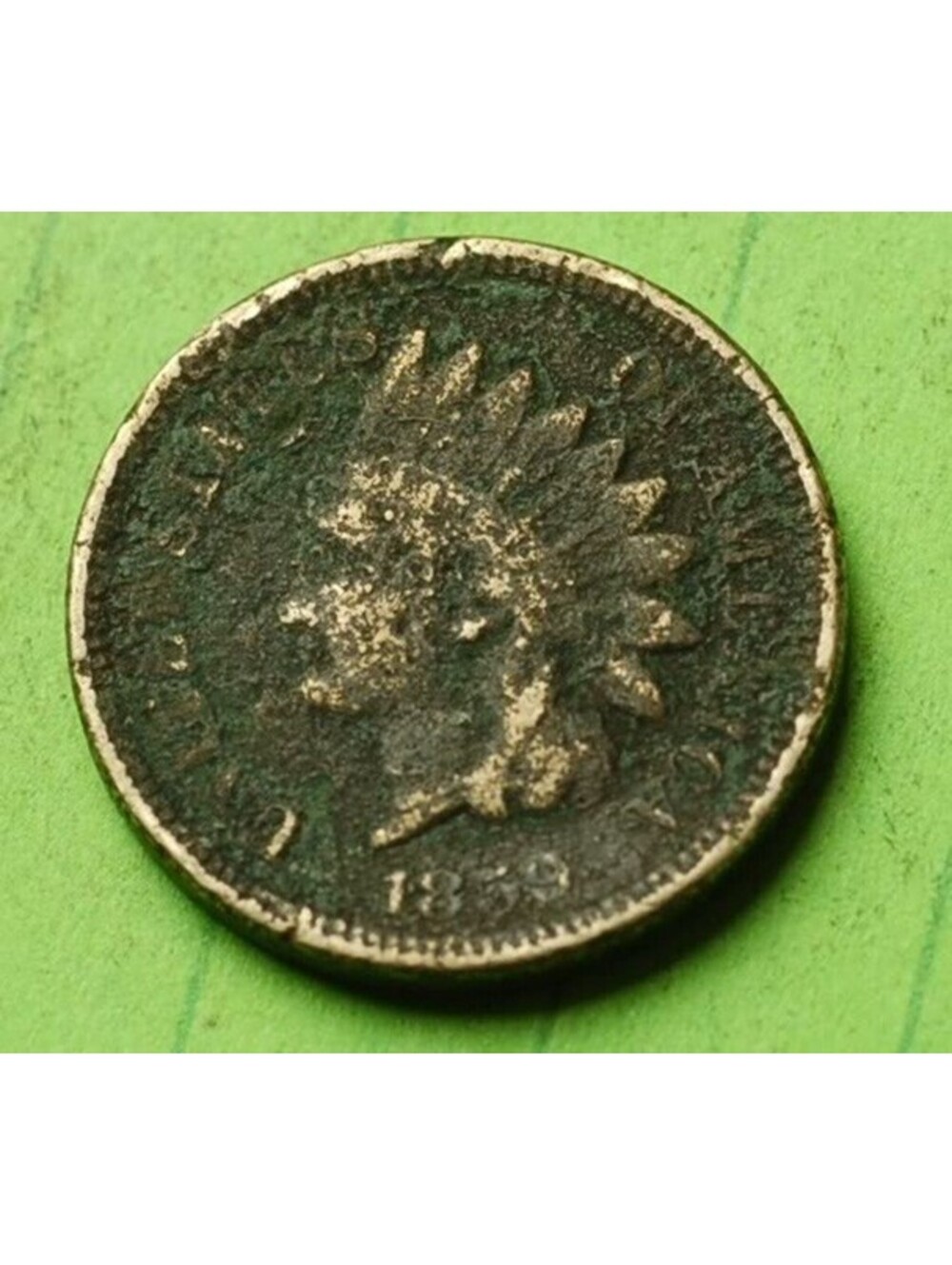 X410 1859 Indian Head Cent Penny 1c CIVIL WAR ERA - Check Out Our Store old coin
